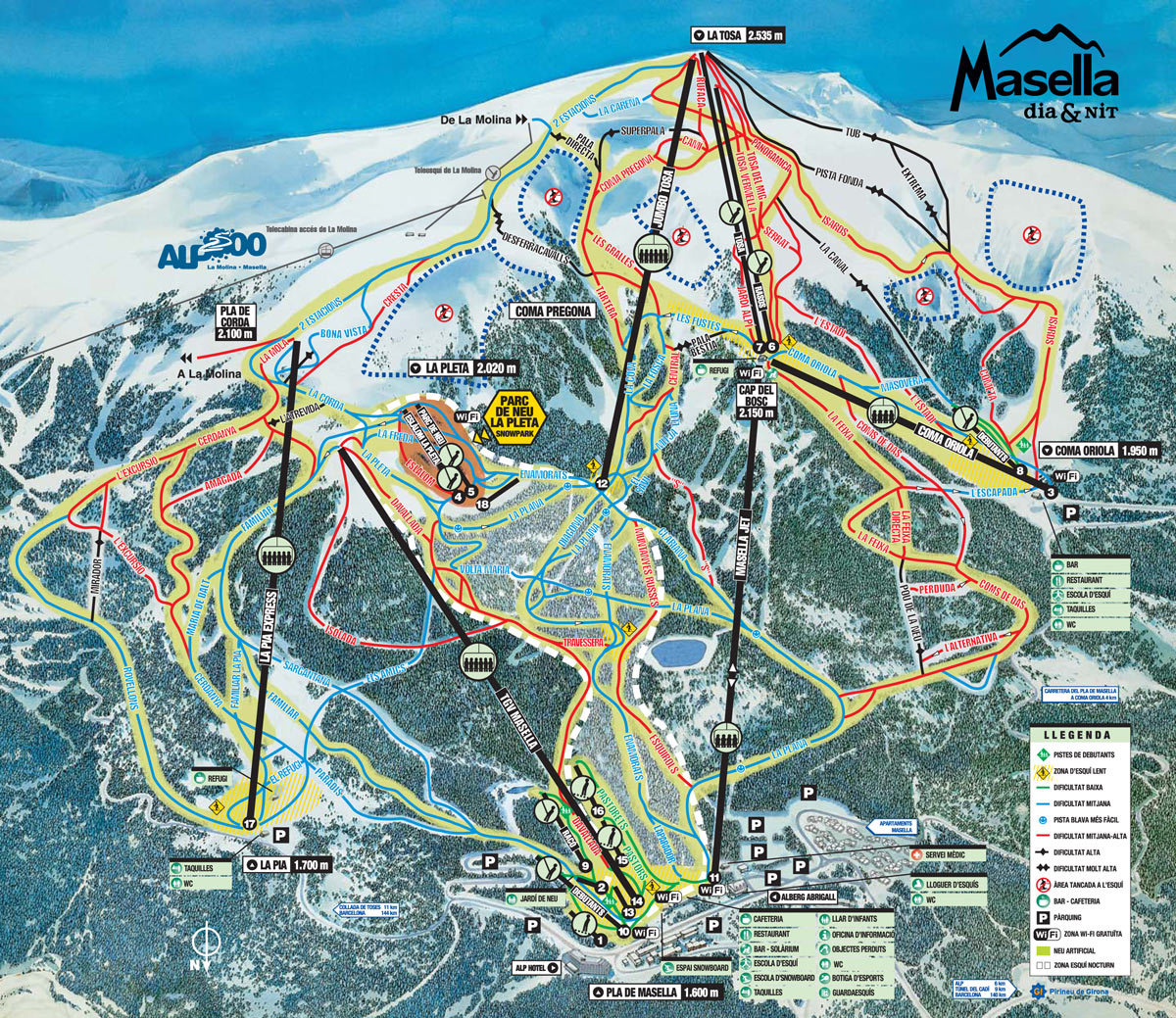 Masella Trail map