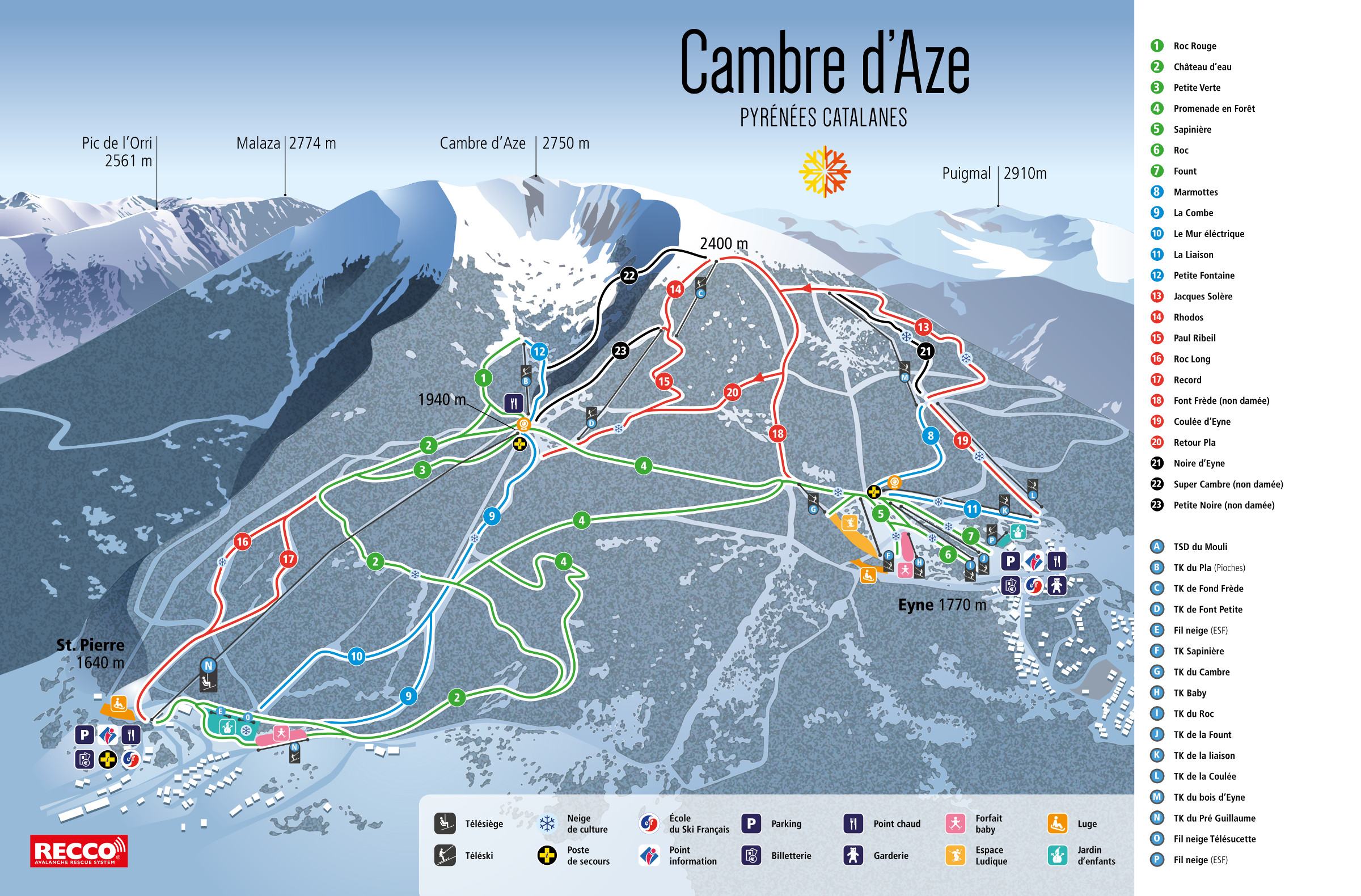 Cambre d Aze Trail map