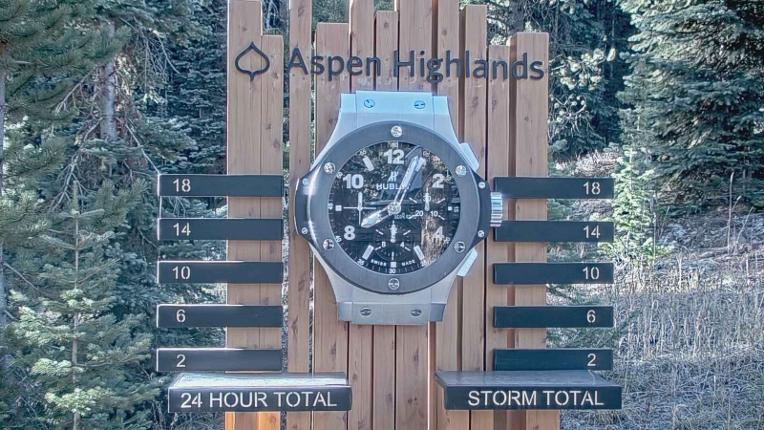 Webcam Aspen Mountain: Snow stake