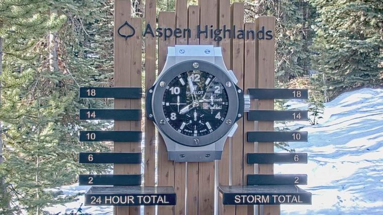 Webcam Aspen Mountain: Snow stake