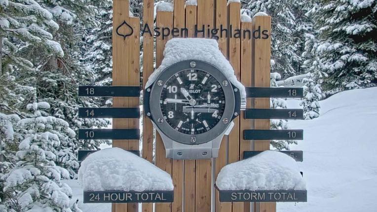 Webcam Aspen Mountain: Snow stake