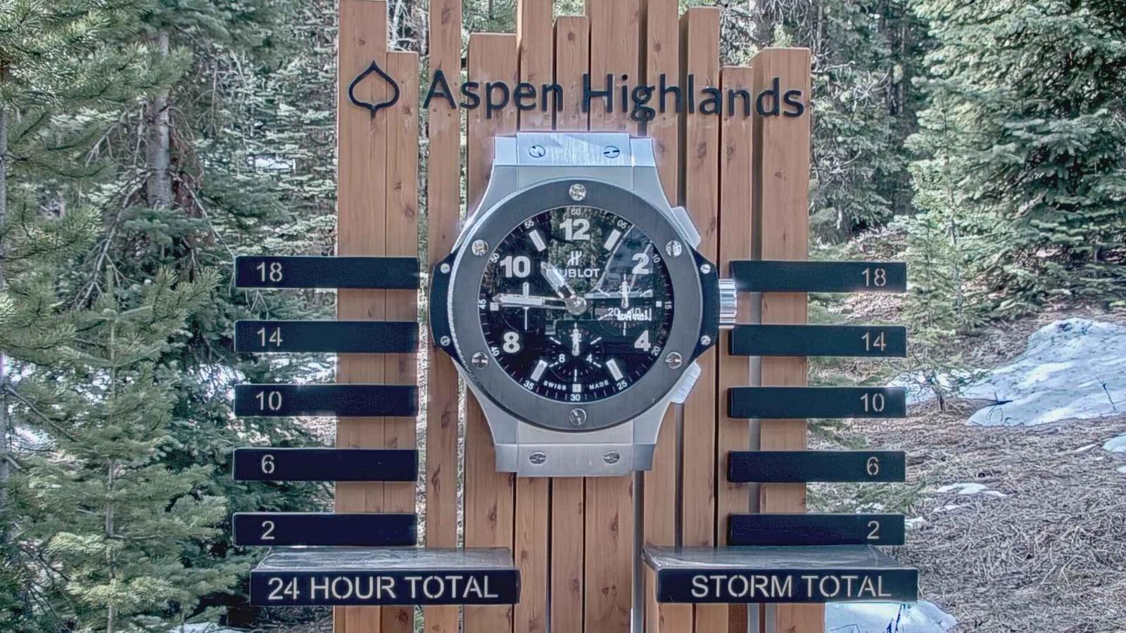 Webcam Aspen Mountain: Snow stake