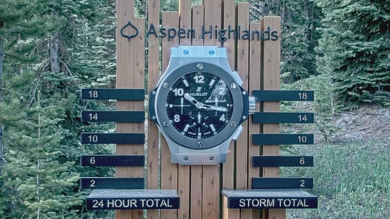 Webcam Aspen Mountain: Snow stake