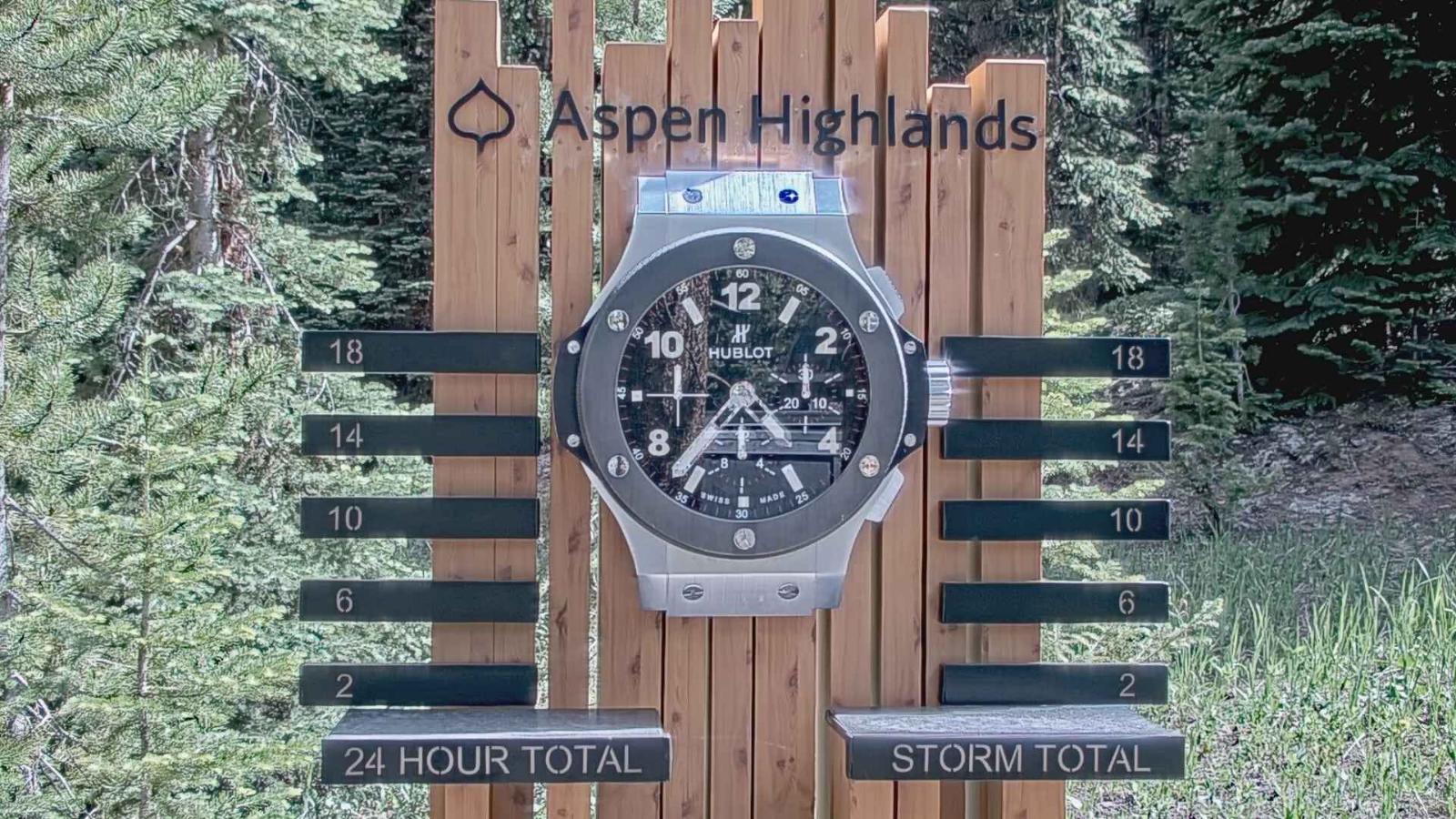 Webcam Aspen Mountain: Snow stake