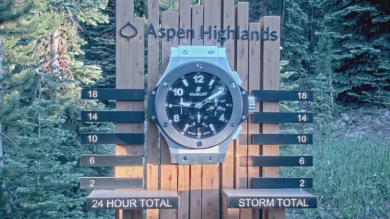Webcam Aspen Mountain: Snow stake