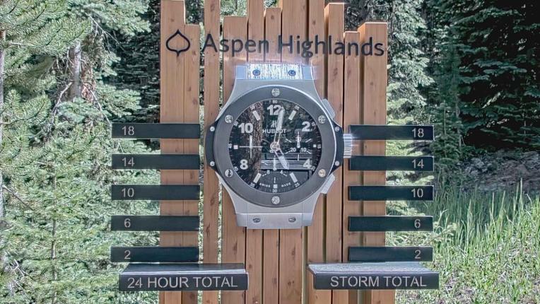 Webcam Aspen Mountain: Snow stake