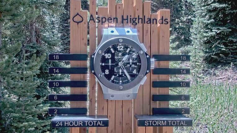 Webcam Aspen Mountain: Snow stake