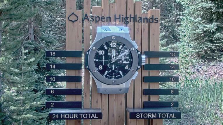 Webcam Aspen Mountain: Snow stake