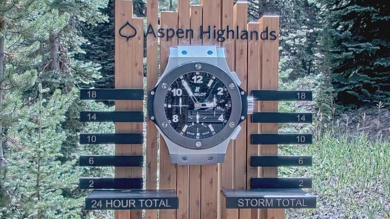 Webcam Aspen Mountain: Snow stake