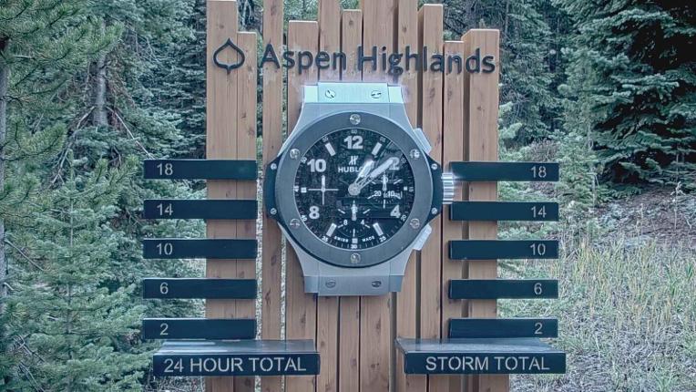 Webcam Aspen Mountain: Snow stake
