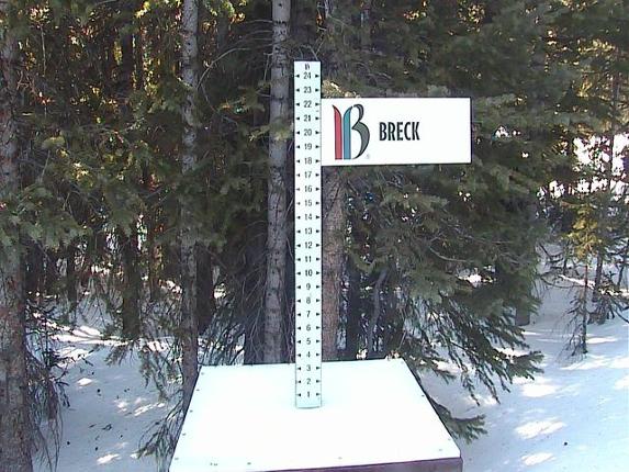Webcam Breckenridge: Snow stake