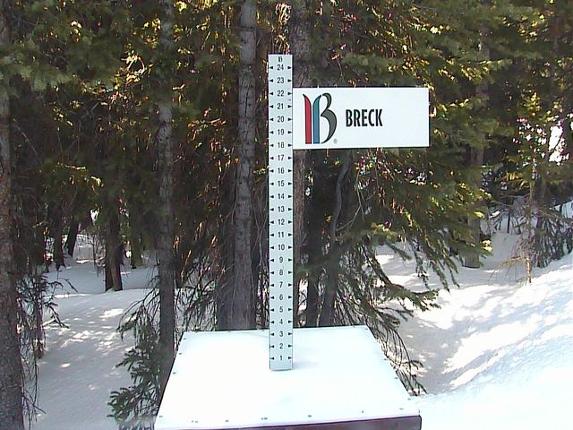 Webcam Breckenridge: Snow stake