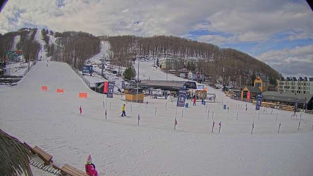 Webcam Bromont: Lift Express du Village