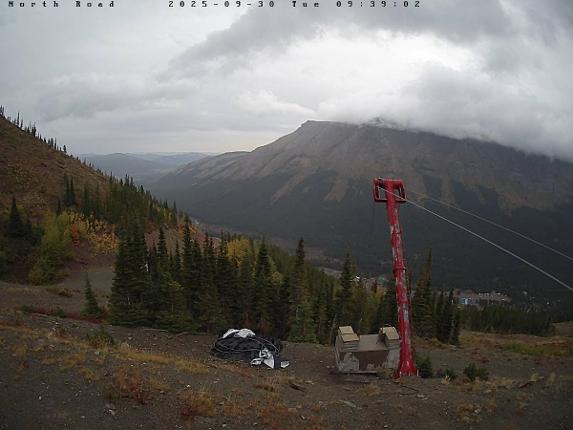 Webcam Castle Mountain: North Road