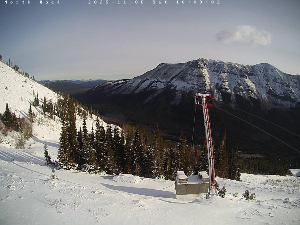 Webcam Castle Mountain: North Road