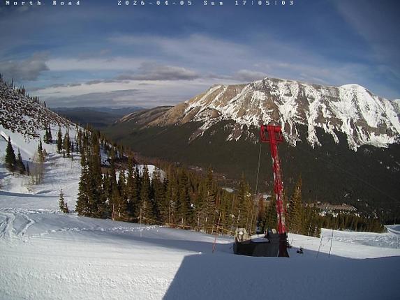 Webcam Castle Mountain: North Road