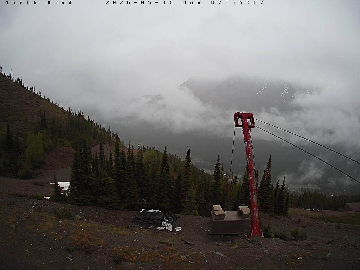 Webcam Castle Mountain: North Road