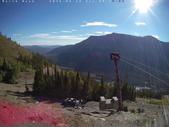 Webcam Castle Mountain: North Road