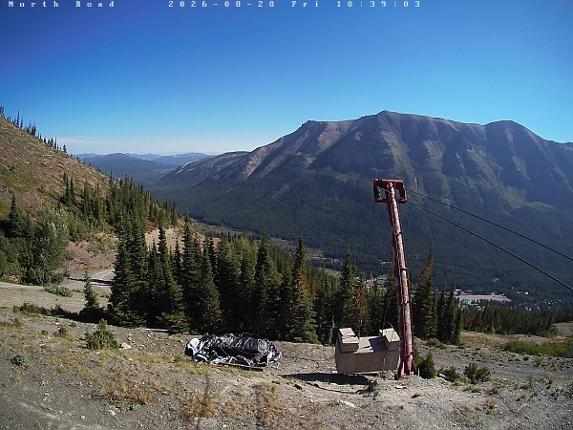 Webcam Castle Mountain: North Road
