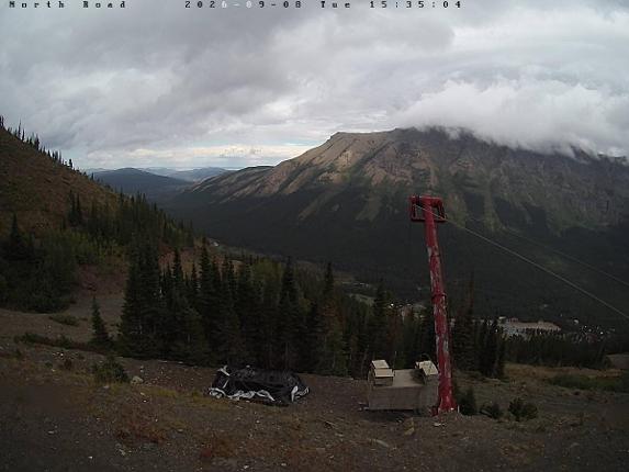 Webcam Castle Mountain: North Road