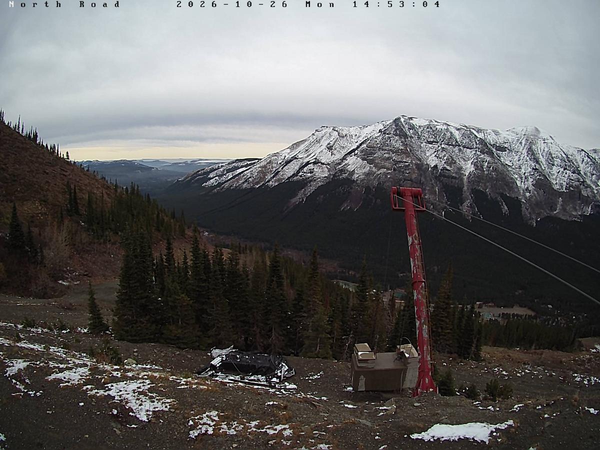 Webcam Castle Mountain: North Road
