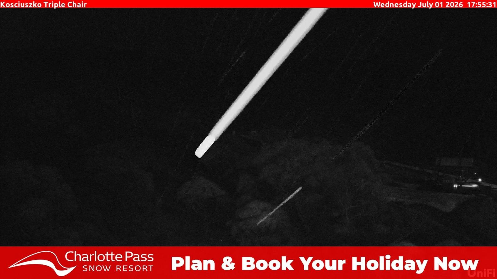 Webcam Charlotte Pass: Kosciuszko triple chair