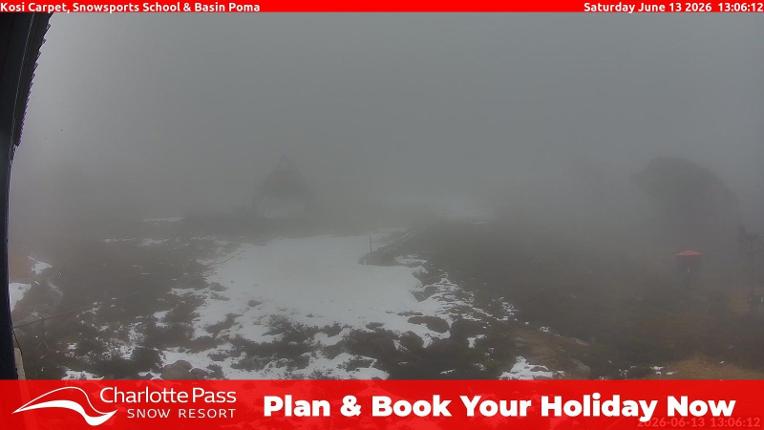 Webcam Charlotte Pass: Kosi carpet