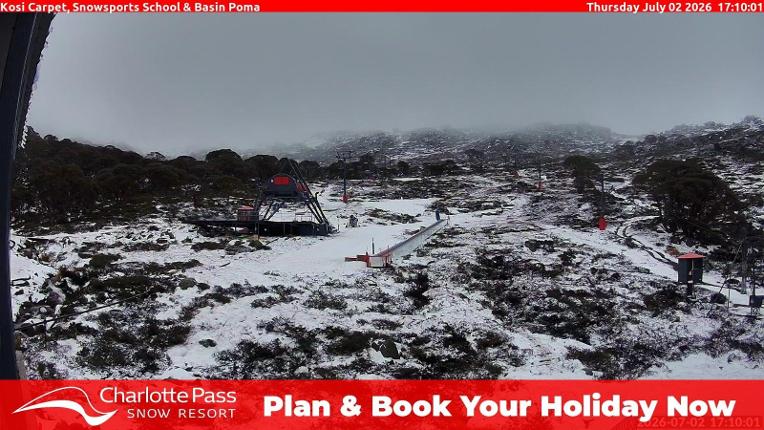 Webcam Charlotte Pass: Kosi carpet