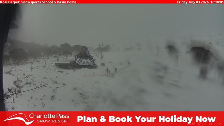 Webcam Charlotte Pass: Kosi carpet