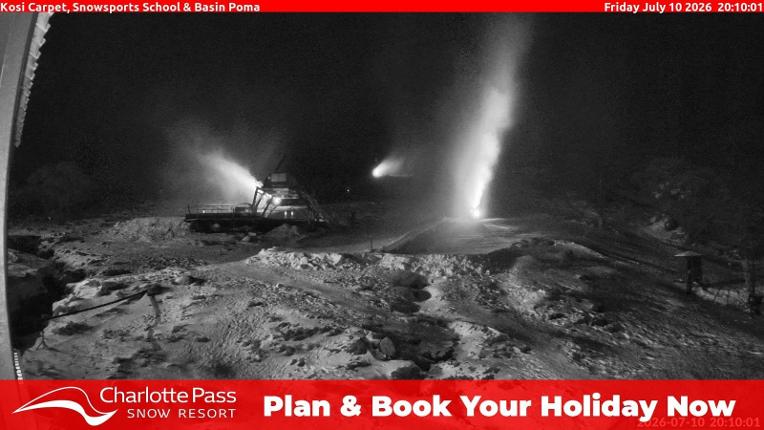 Webcam Charlotte Pass: Kosi carpet