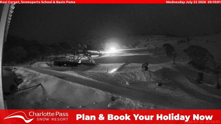Webcam Charlotte Pass: Kosi carpet