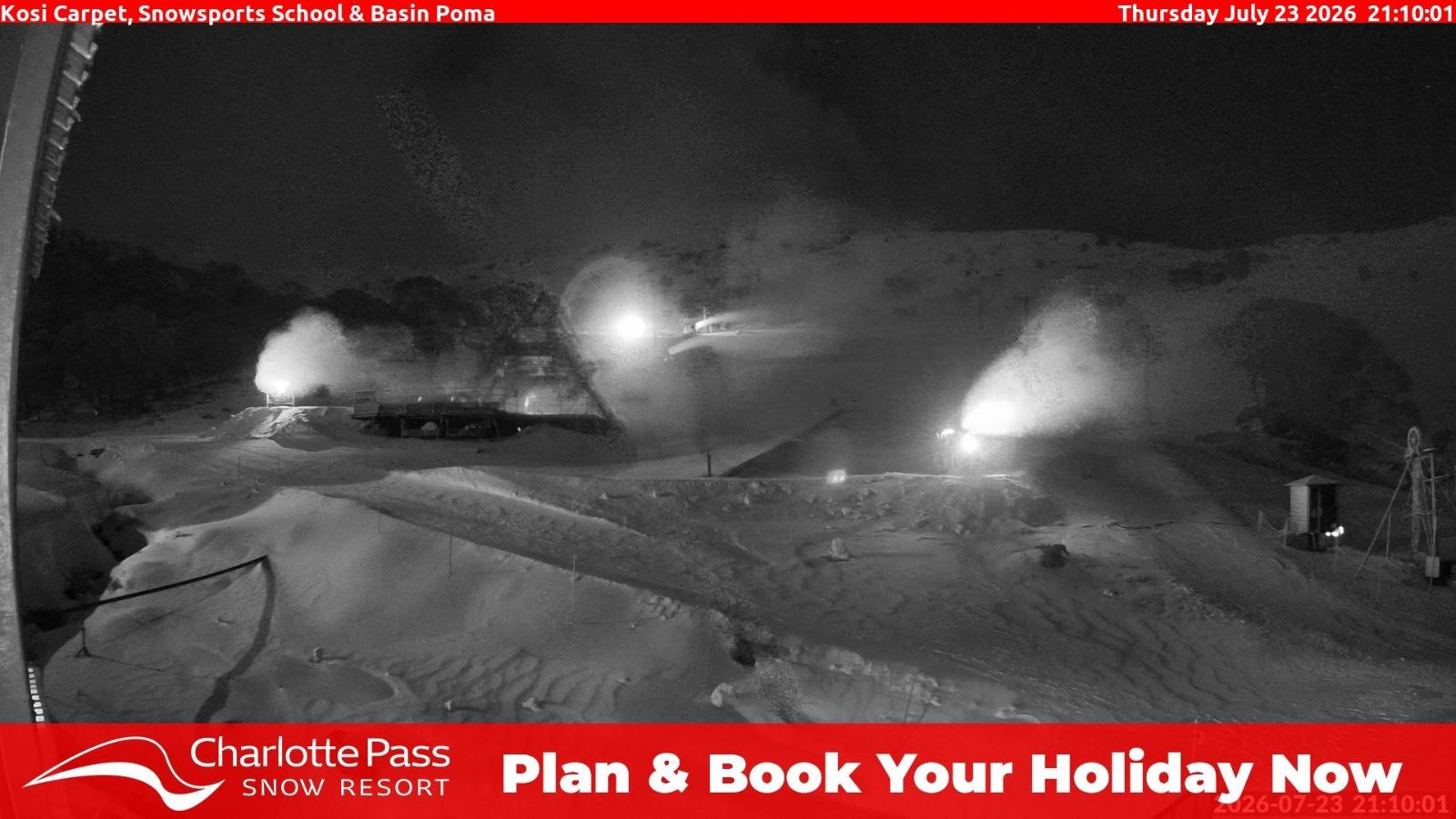 Webcam Charlotte Pass: Kosi carpet