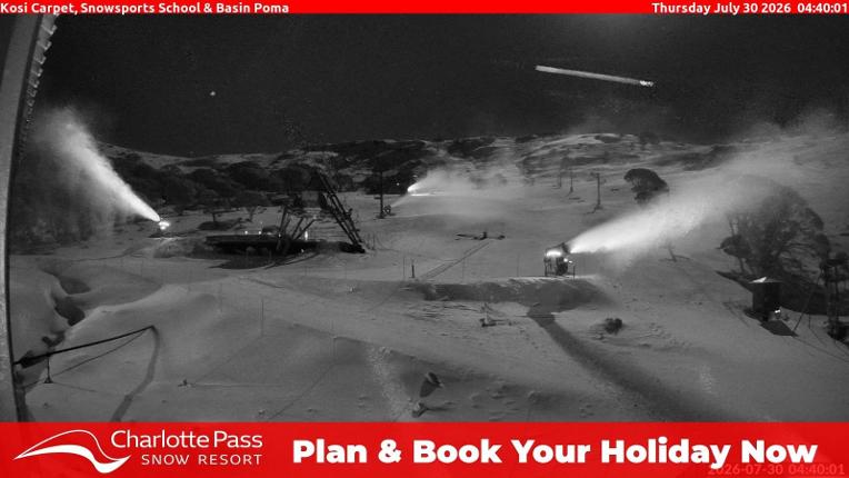 Webcam Charlotte Pass: Kosi carpet