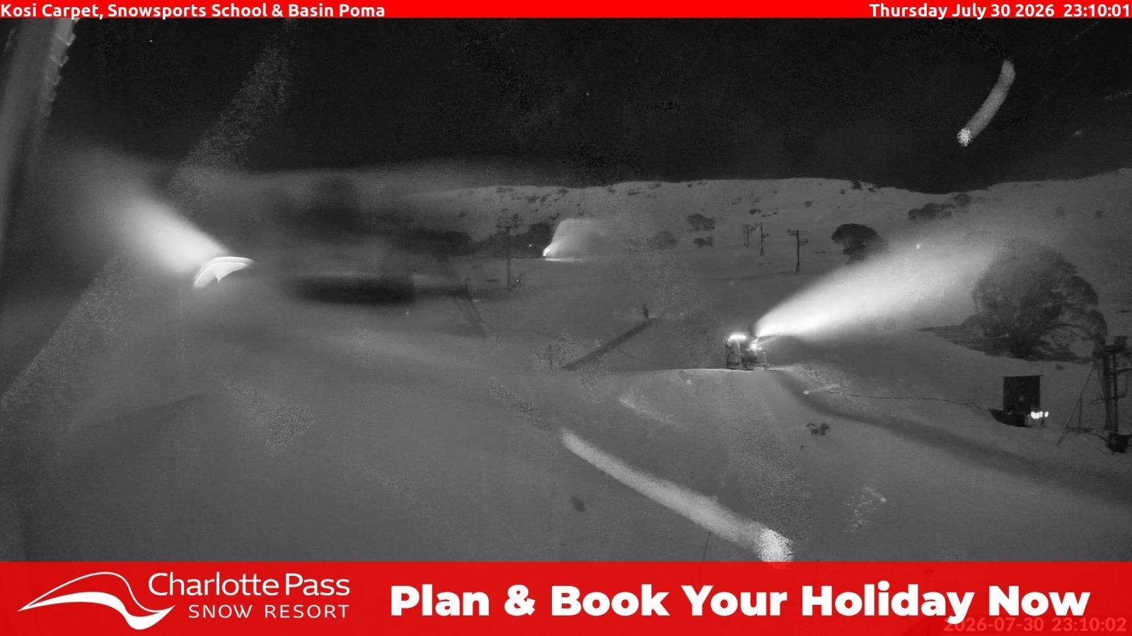Webcam Charlotte Pass: Kosi carpet