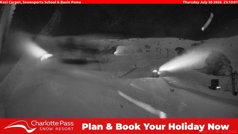 Webcam Charlotte Pass: Kosi carpet