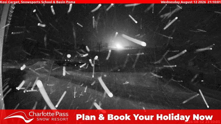 Webcam Charlotte Pass: Kosi carpet