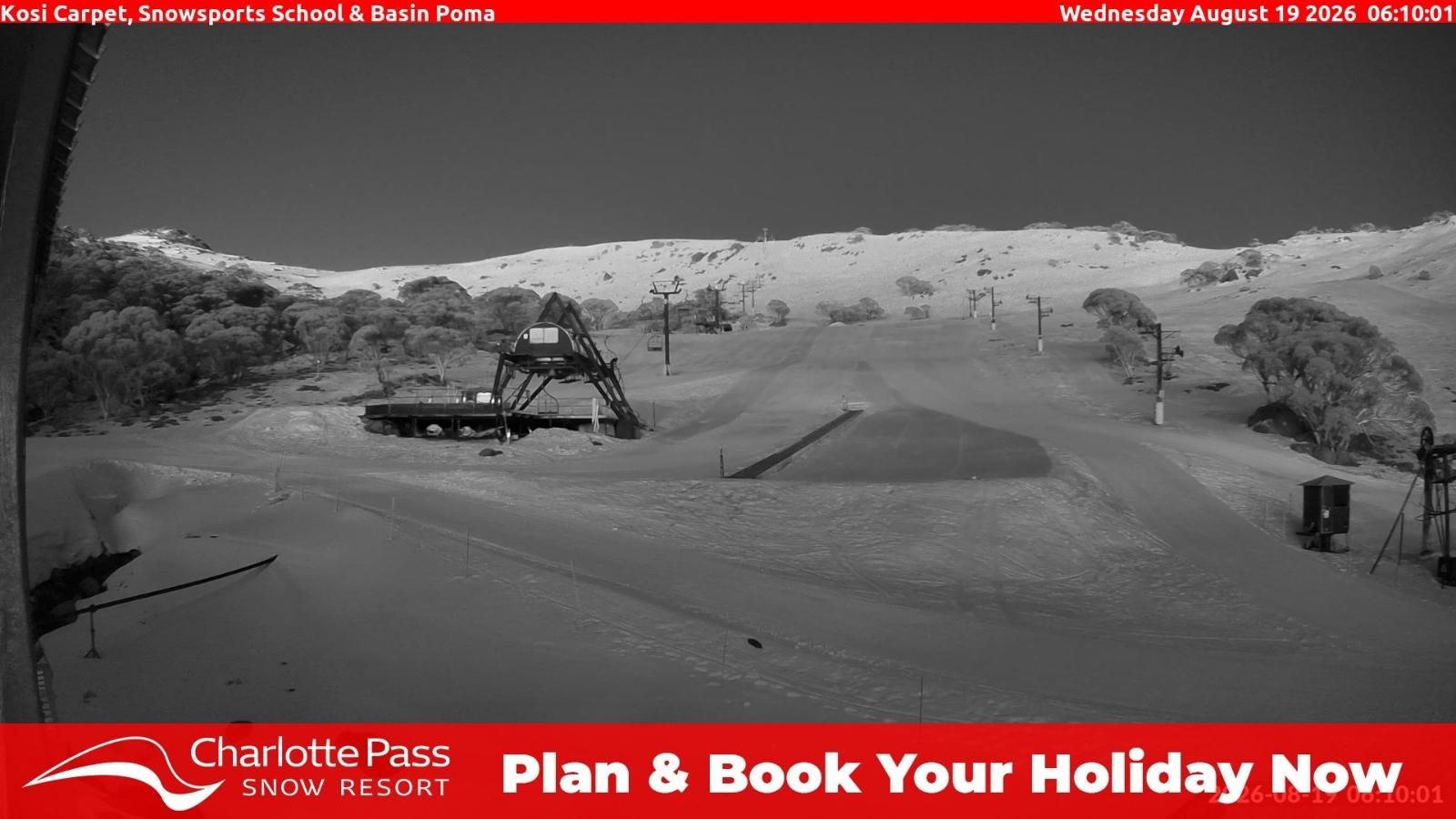Webcam Charlotte Pass: Kosi carpet