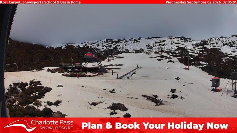 Webcam Charlotte Pass: Kosi carpet