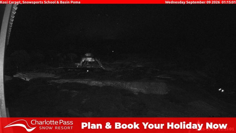 Webcam Charlotte Pass: Kosi carpet