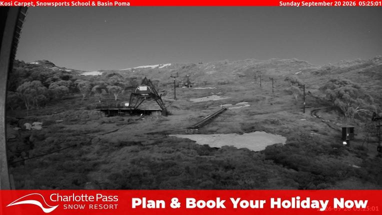 Webcam Charlotte Pass: Kosi carpet