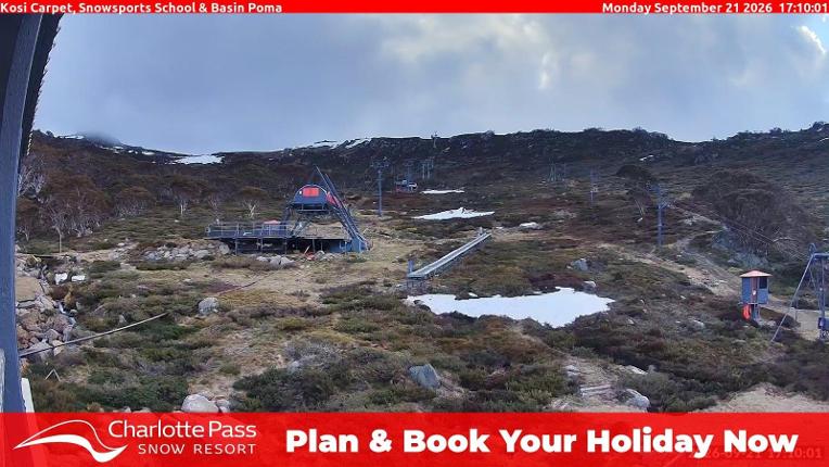 Webcam Charlotte Pass: Kosi carpet