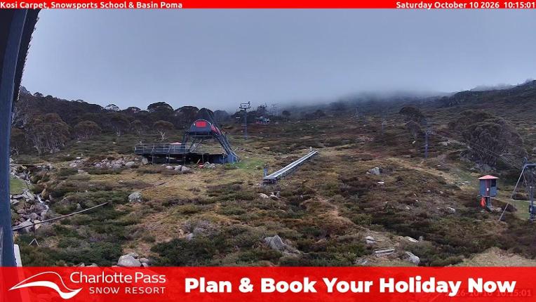 Webcam Charlotte Pass: Kosi carpet