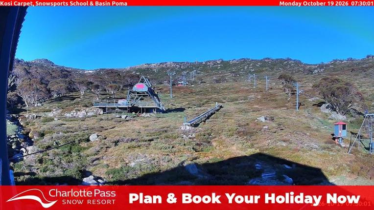 Webcam Charlotte Pass: Kosi carpet