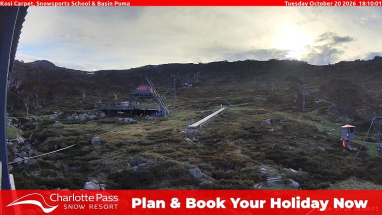Webcam Charlotte Pass: Kosi carpet