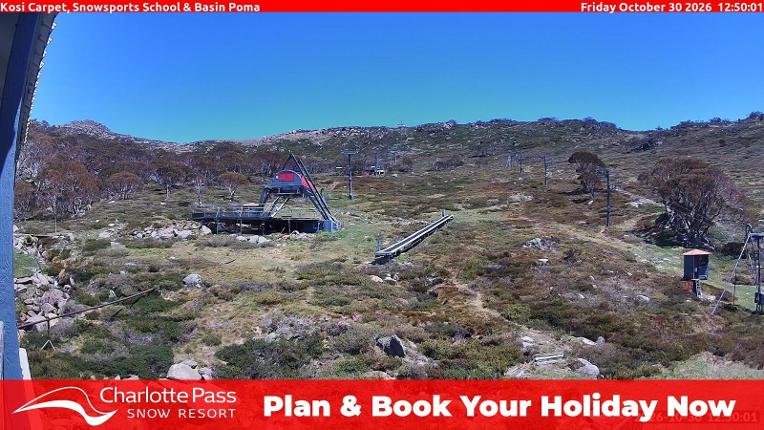 Webcam Charlotte Pass: Kosi carpet