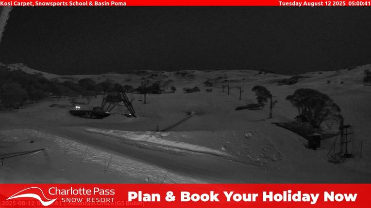 Webcam Charlotte Pass: Kosi carpet