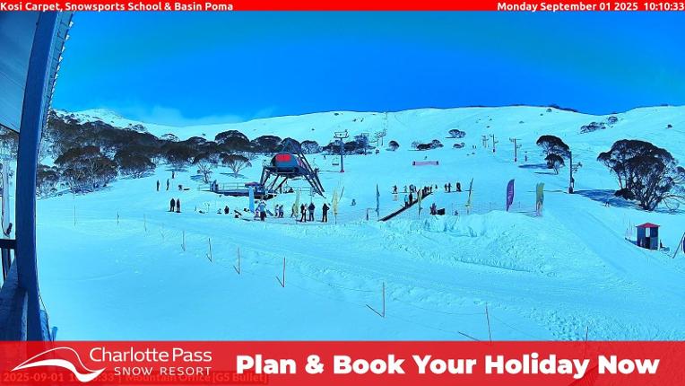 Webcam Charlotte Pass: Kosi carpet