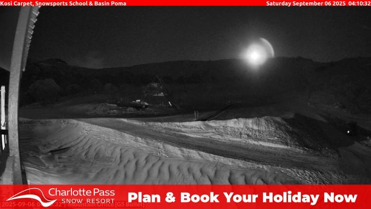 Webcam Charlotte Pass: Kosi carpet