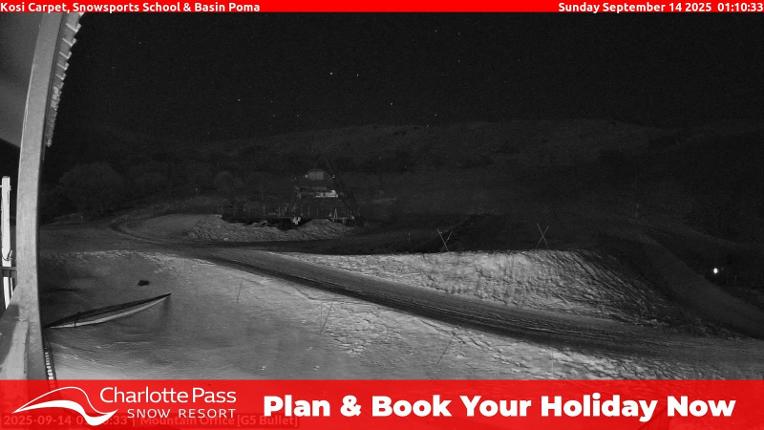 Webcam Charlotte Pass: Kosi carpet