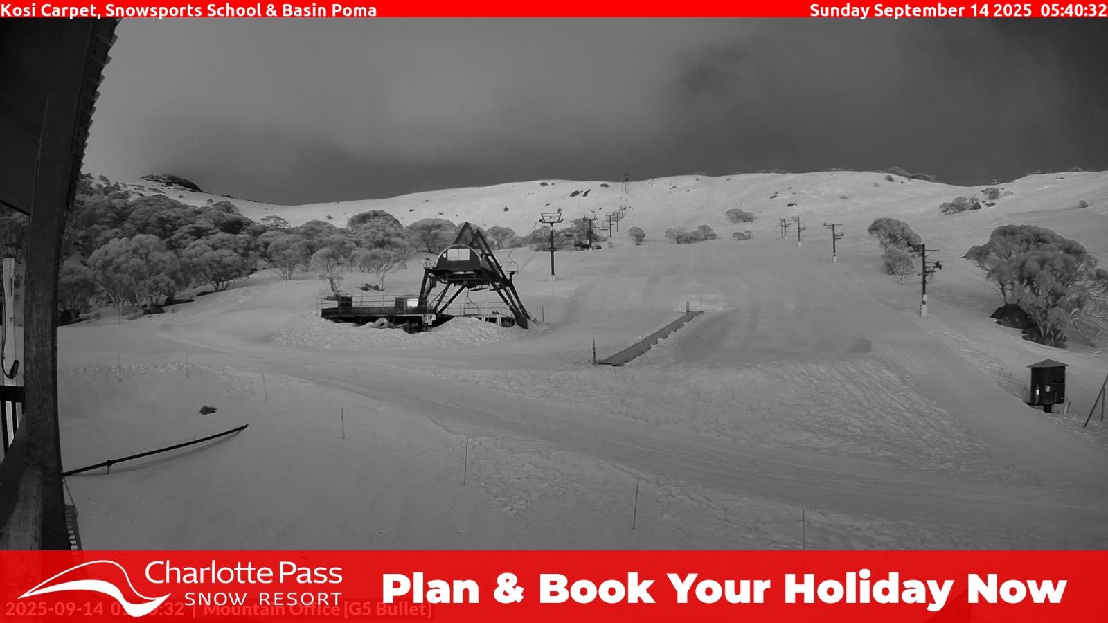 Webcam Charlotte Pass: Kosi carpet